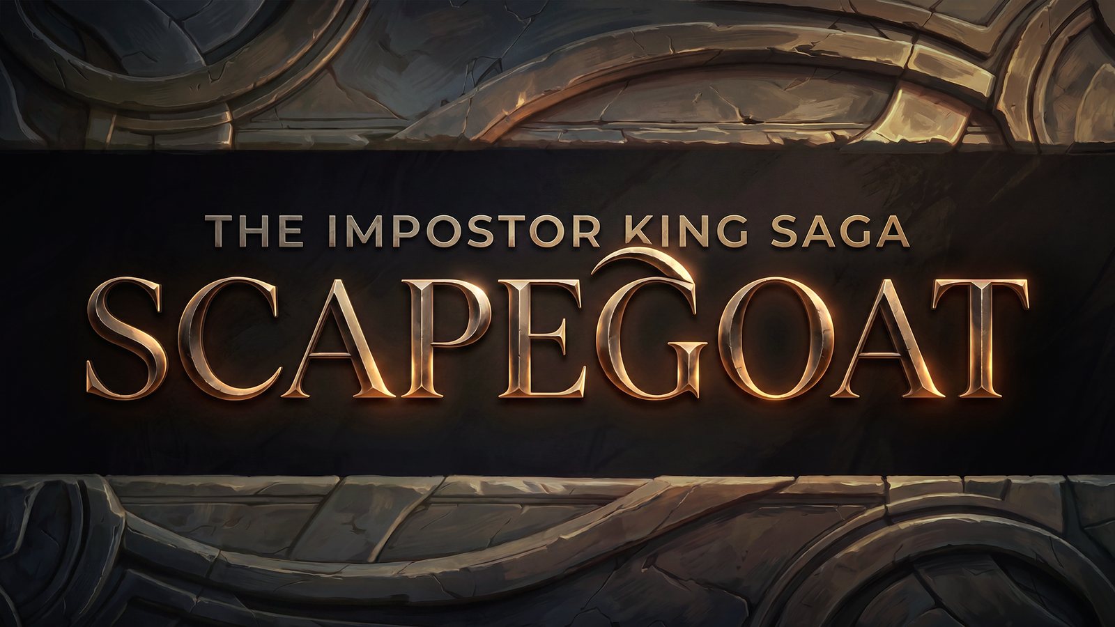 Title card: The Impostor King Saga — Scapegoat